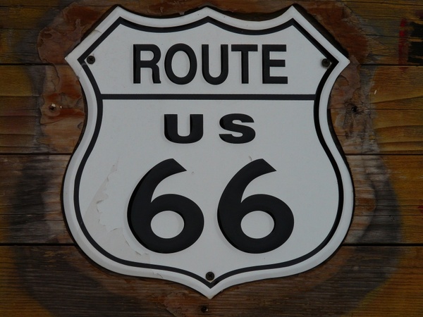 route 66 shield plaque