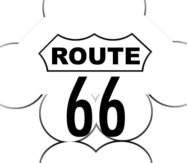 Route 66 Usa Highway clip art