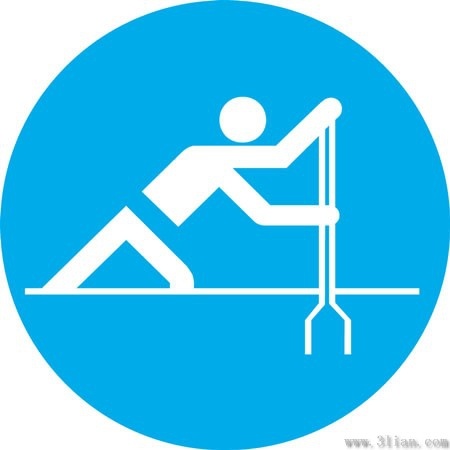 rowing icon vector