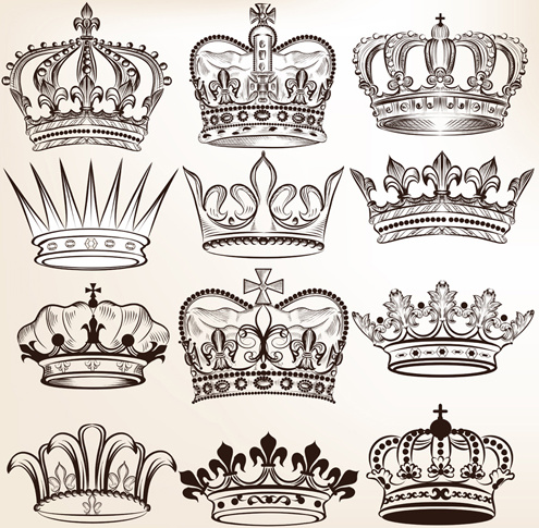 Royal crown vector graphic logo free vector download ...