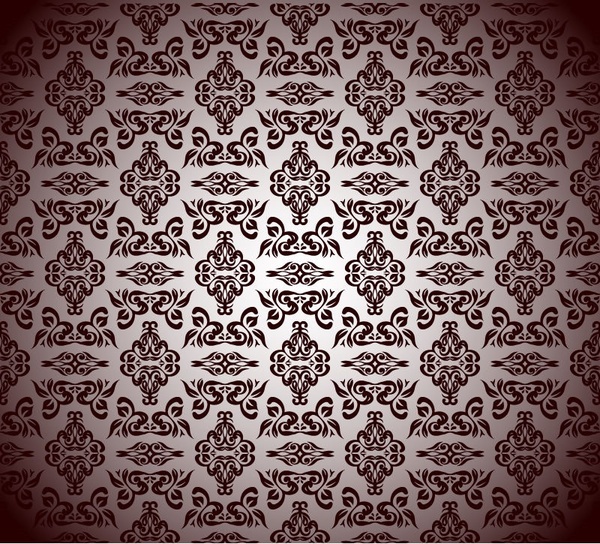 Royal Floral Pattern Background Vector Graphic