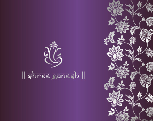 royal ornaments floral luxury background vector