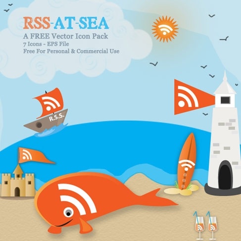 RSS At Sea â€“ Orange Vectors With A Nautical Twist