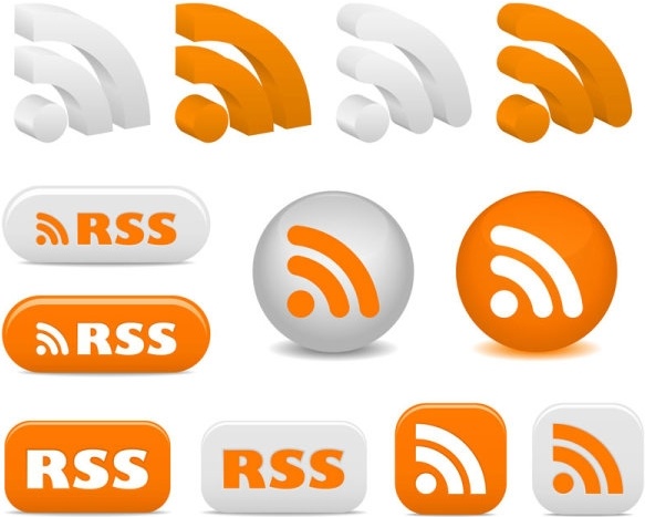rss feed icon vector