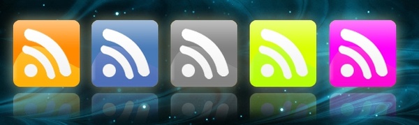 RSS PSD Icons