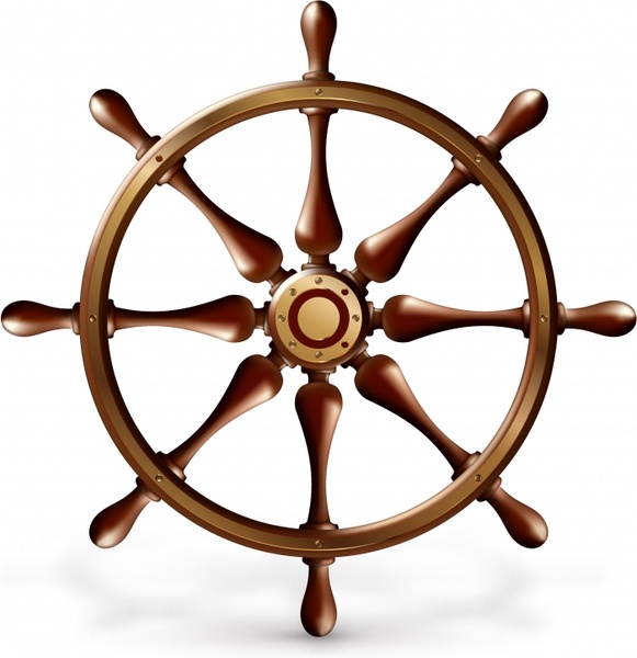 ship steering wheel icon shiny colored modern sketch