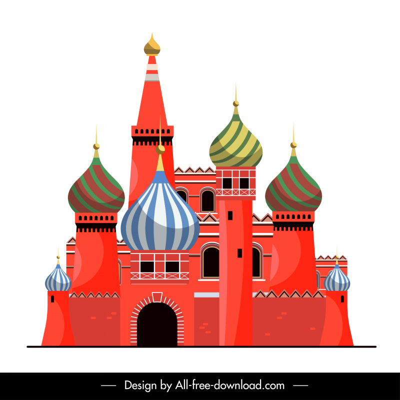  russia design element classical tower architecture sketch