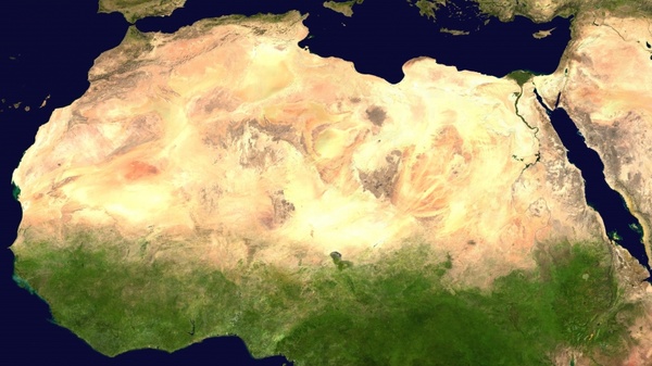 sahara desert satellite photo 