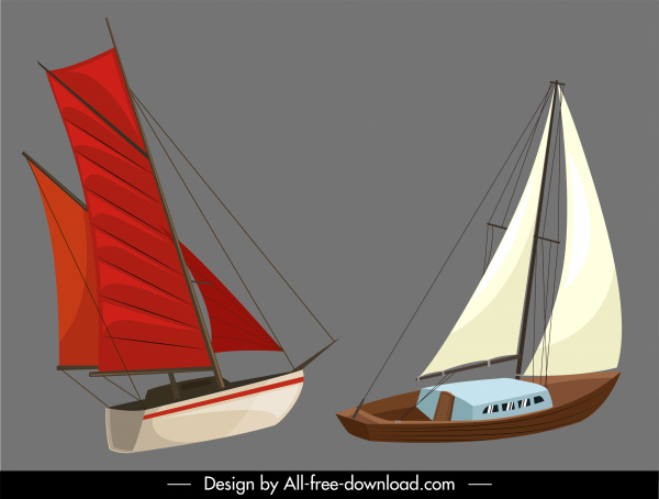 sailboat templates contemporary sketch