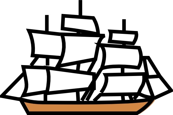Sailing Ship clip art Vectors graphic art designs in editable .ai .eps ...