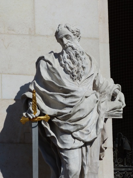 saint paul sword stone figure 