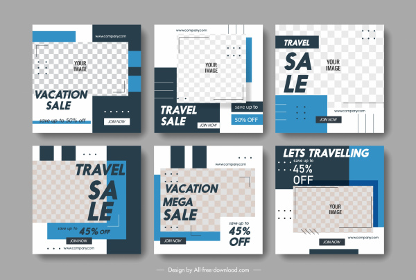 sale flyer templates abstract checkered decor
