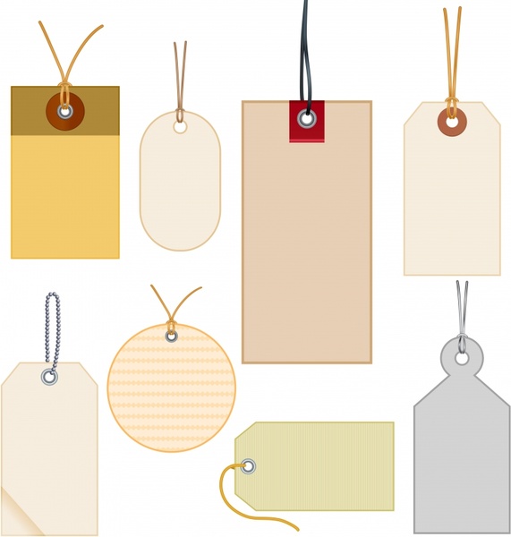 tags templates flat shapes blank sketch
