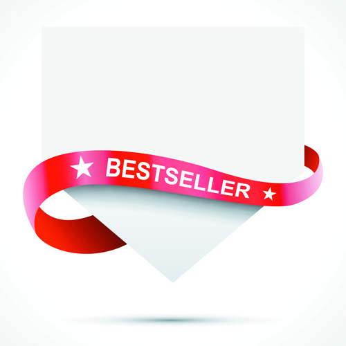 sale tags with red ribbon vector