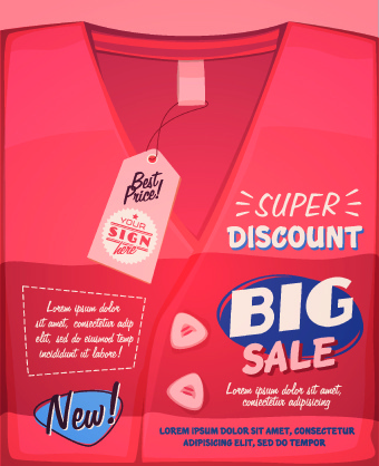 sales promotion poster design vector