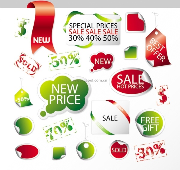 sales promotion tag vector