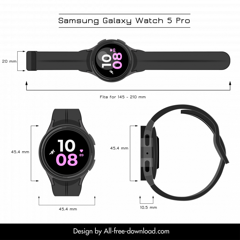 samsung galaxy watch 5 pro design elements modern design