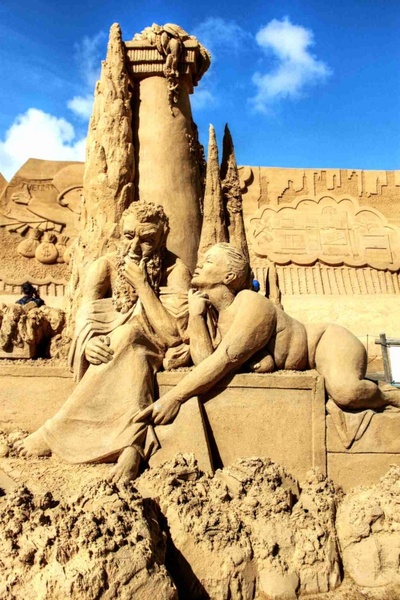 sand sand sculptures sandworld