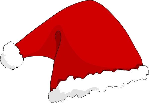 Santa Hat clip art Free vector in Open office drawing svg ( .svg