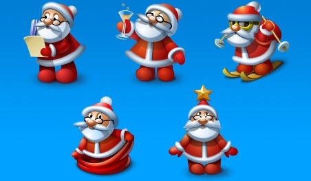 Santa Icons set icons pack