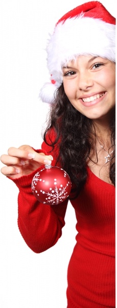 santa with christmas bauble