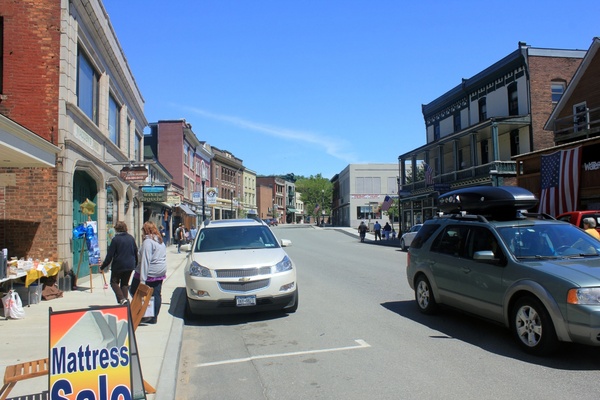 saranac lake in the adirondack mountains new york 