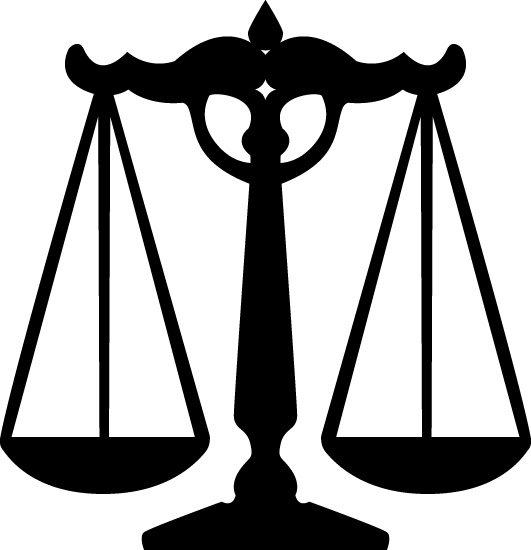 scale of justice vector