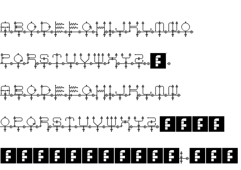 Schematics Font 1 Files In Truetype Ttf Opentype Otf Format For Free