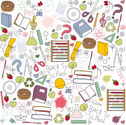 school drawn creative vector 