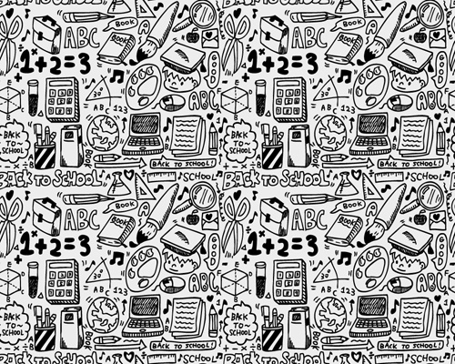 school drawn creative vector