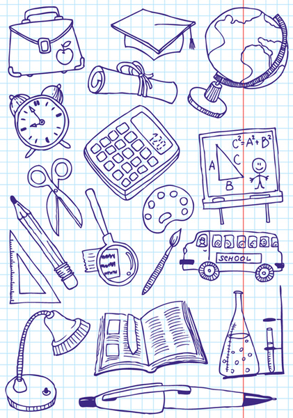 school drawn creative vector 