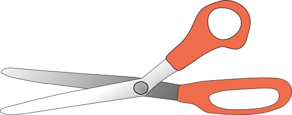 Scissors Open clip art