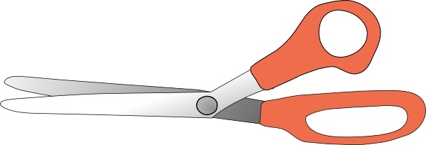 Scissors Slightly Open clip art