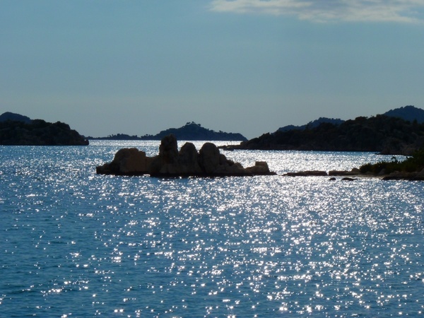 sea island reflection