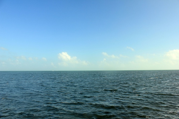 sea off the shore at biscayne national park florida