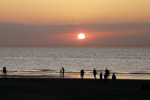 sea sunset beach