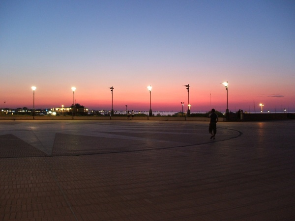 sea sunset lights