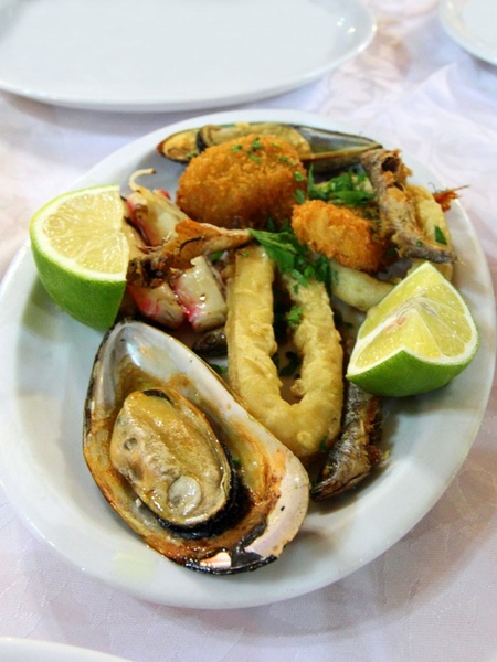 seafood on plate