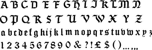 Seagram alphabet