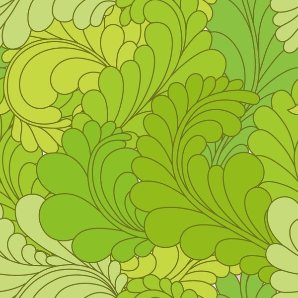 Seamless Ornate Floral Pattern Vector Background 
