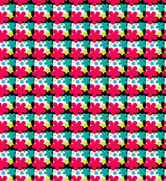 seamless vector petal pattern