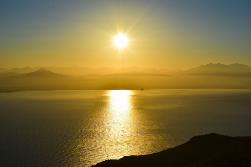 seascape picture elegant tranquility sunset 