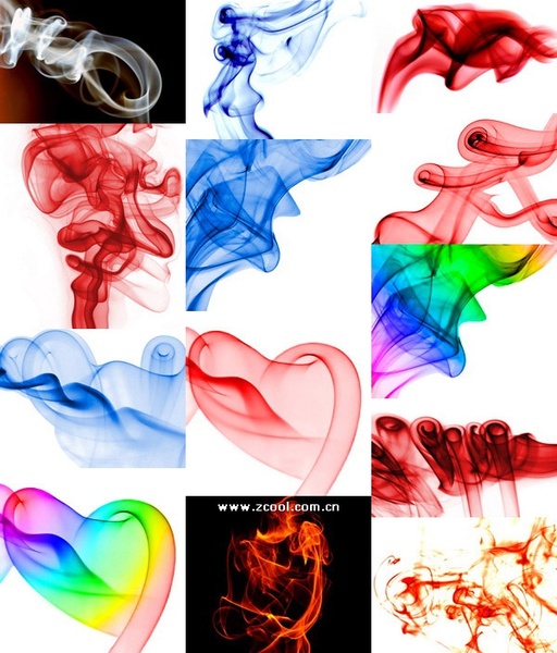 selection of abstract colored smoke highdefinition picture below