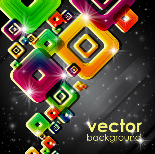 set of abstract colorful background vector