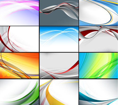 set of abstract vector backgrounds art 