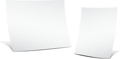set of blank paper design vector 
