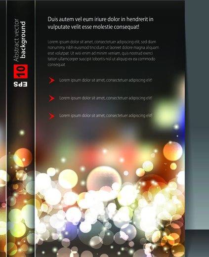 set of cover brochure and poster design elements vector