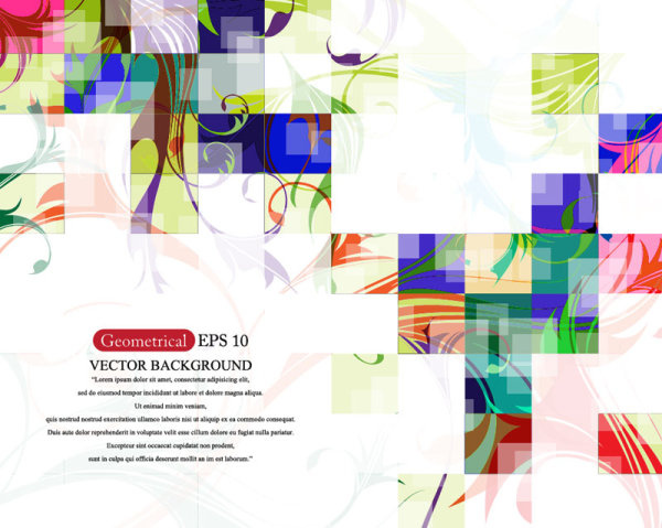set of creative abstract background vector graphics