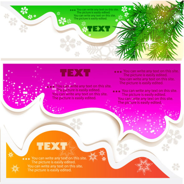 set of creative speech labels vector 