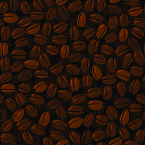 set of dark coffee vector background